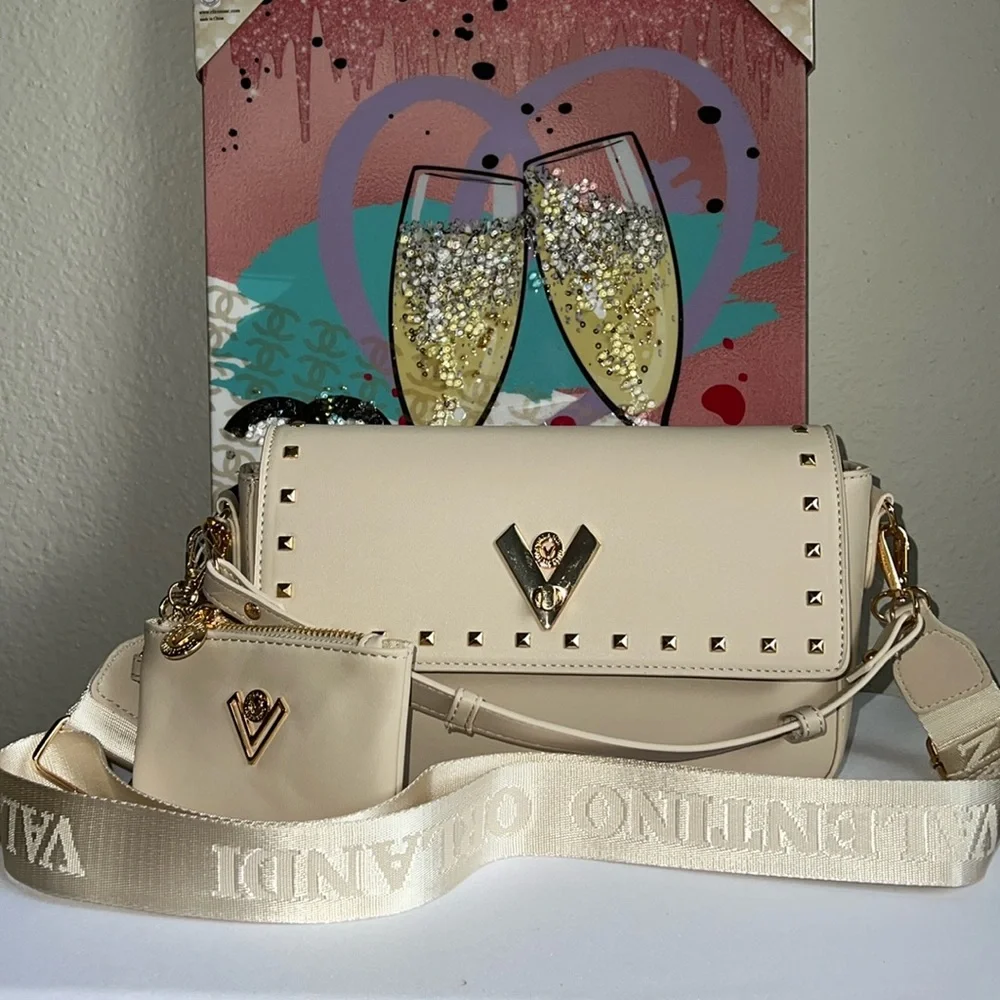 Valentino Orlandi Top Handle Crossbody Bag with Pouch - Picture 3 of 16